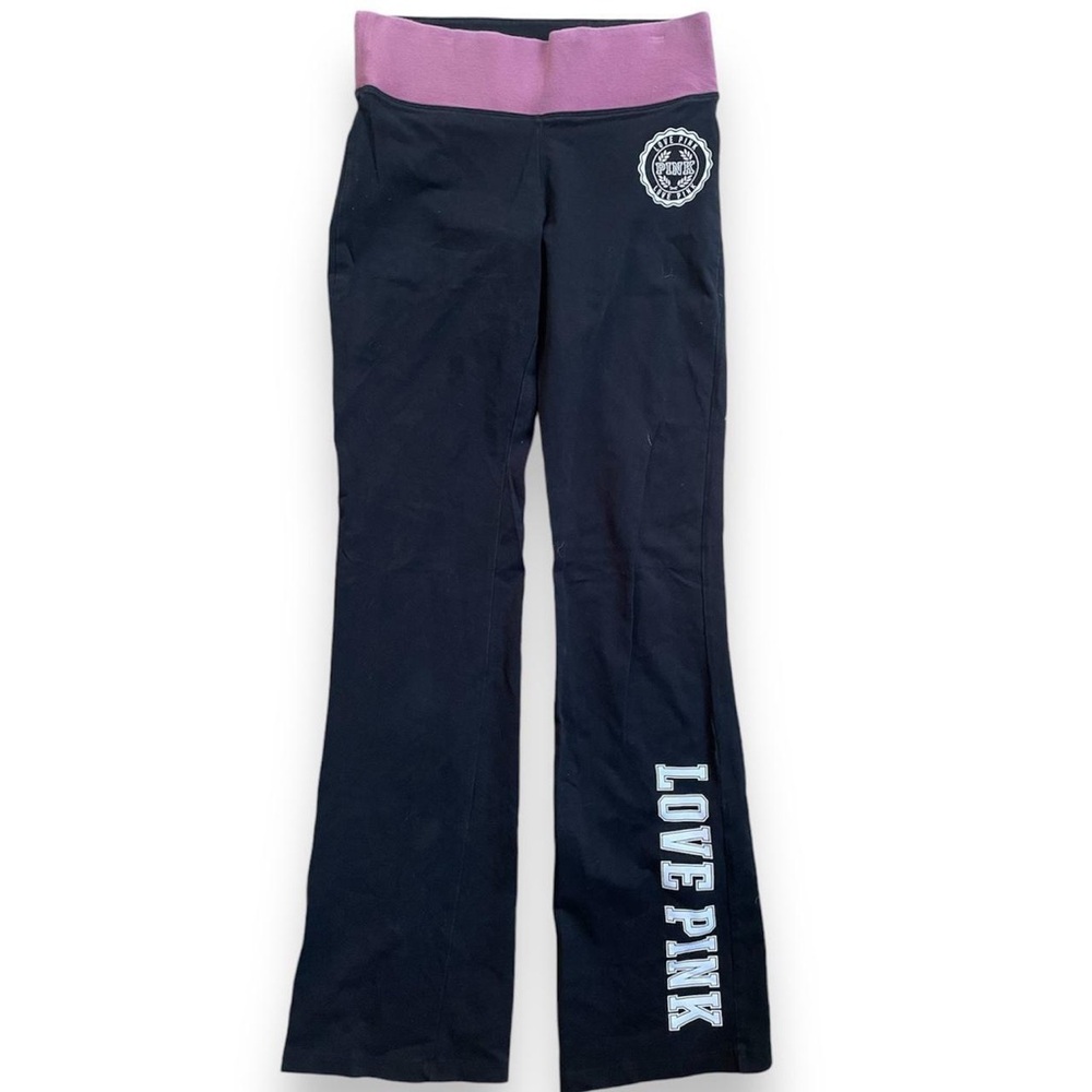 Rare vintage Victoria's Secret PINK navy and pink flare 2000s yoga